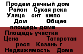 Продам дачный дом › Район ­ Сухая река › Улица ­ снт “кмпо №8“ › Дом ­ 588 › Общая площадь дома ­ 50 › Площадь участка ­ 460 › Цена ­ 900 000 - Татарстан респ., Казань г. Недвижимость » Дома, коттеджи, дачи продажа   . Татарстан респ.,Казань г.